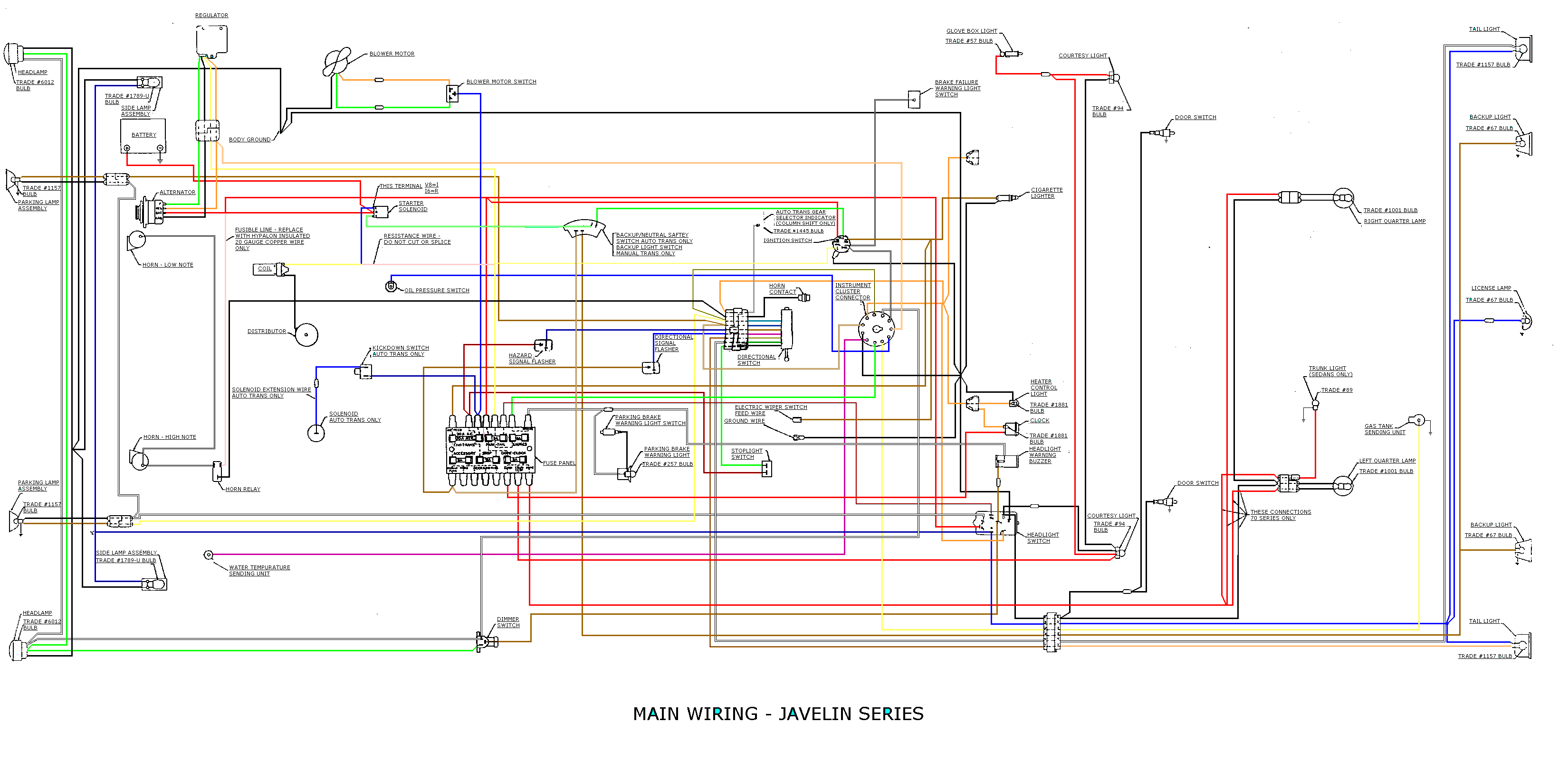 MattsOldCars.com - Technical Information basic air conditioner wiring diagram 